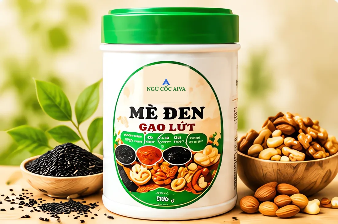 Mè đen gạo lứt AIVA 500g